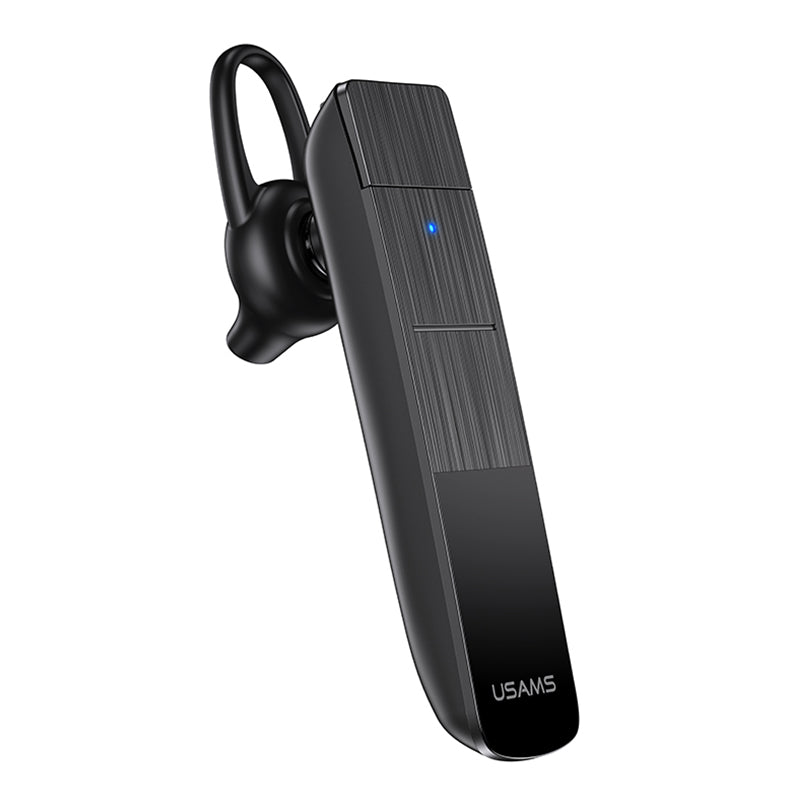 USAMS USAMS-BT2 Wireless Bluetooth Single Ear Earphone HiFi Sound Hands-free Call Earhook Headphone Brushed Style USAMS USAMS-BT2 Wireless Bluetooth Single Ear Earphone HiFi Sound Hands-free Call Earhook Headphone Brushed Style